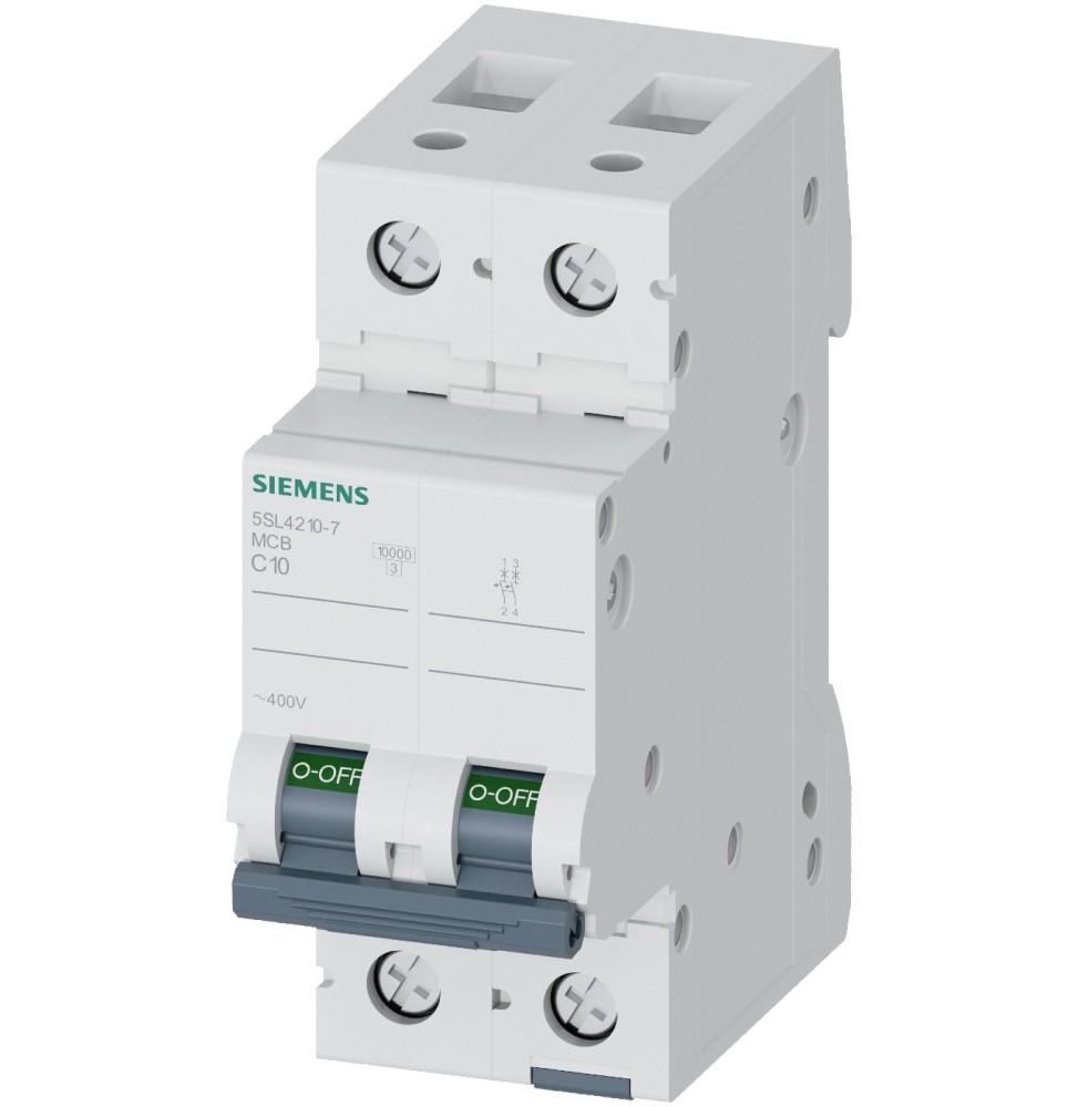Interruttore Magnetotermico 10kA 20A 2 Poli Siemens 5SL42207