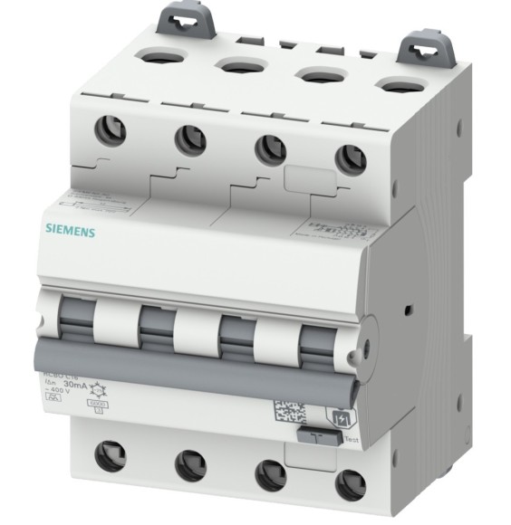 Magnetotermico Differenziale 4 Poli 10A 6KA 0,03 Tipo A Siemens 5SU13467FP10