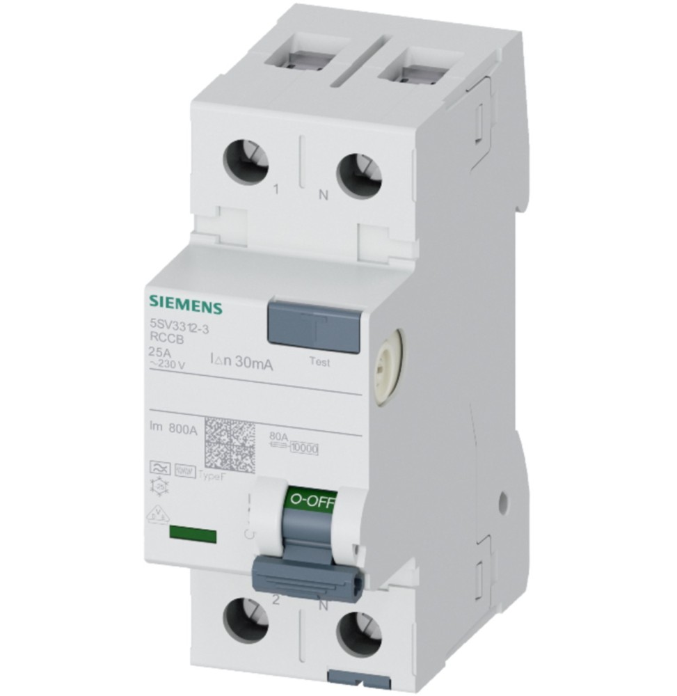 Differenziale Bipolare Puro 40A 0,03 Tipo F Siemens 5SV33143