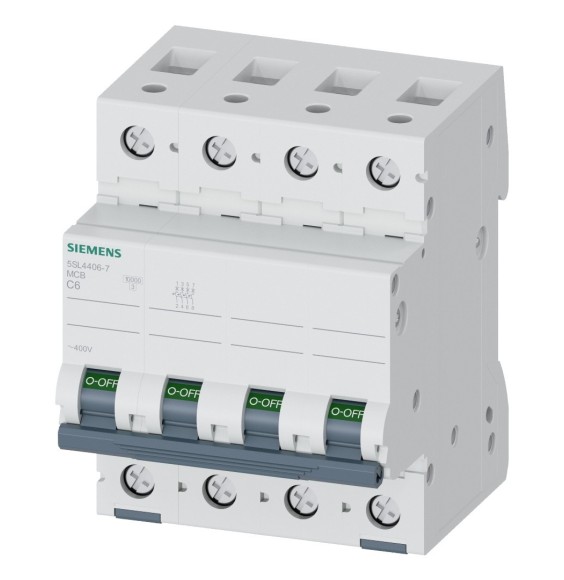 Interruttore Magnetotermico 16A Quadripolare 10kA Siemens 5SL44167BB