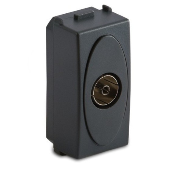 Presa TV 9.5mm finale attacco maschio grigia Master Modo 31254