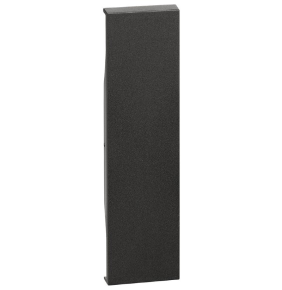 Cover per falsi polo Living Now nera da completare con K4950 Bticino KG00