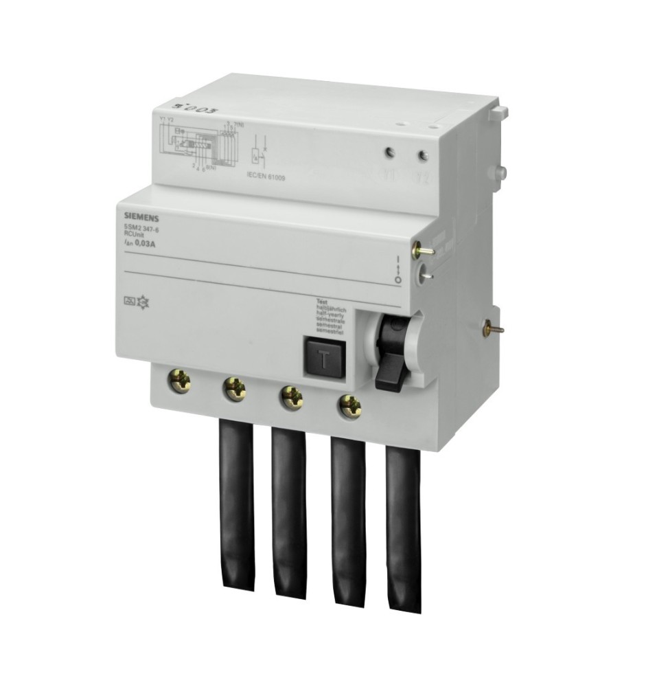 Blocco differenziale Quadripolare 100A 1 A Tipo AS Siemens 5SM26478