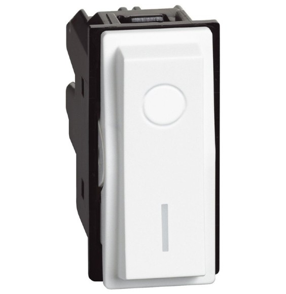 Interruttore Bipolare 16A 0- 1 Living Now Bticino Bianco KW4002