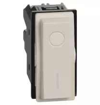 Interruttore Bipolare 16A 0- 1 Living Now Bticino Sabbia KM4002