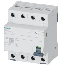 Differenziale Quadripolare Puro con breve ritardo 25A Tipo B Siemens 5SV33424