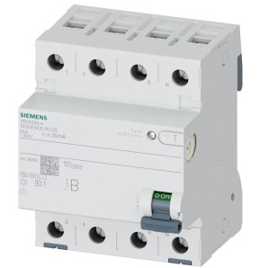 Differenziale Quadripolare Puro 0,03 63A Tipo B Siemens 5SV33464