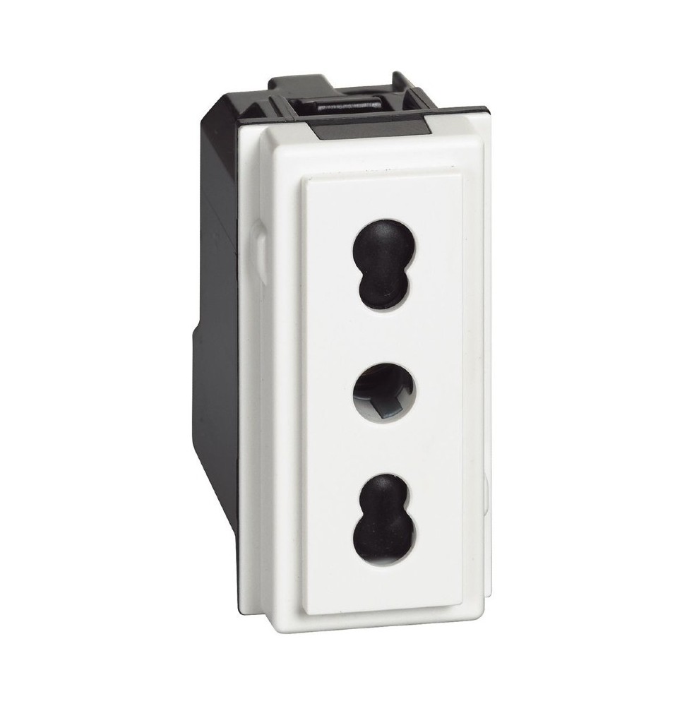 Presa elettrica Living Now Bipasso 16 A colore Bianco Bticino KW4180