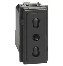 Presa elettrica Living Now Bipasso 16A Bticino colore nero KG4180