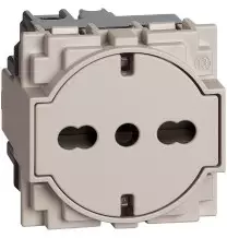 Presa elettrica Living Now Trivalente Flat 16A colore sabbia Bticino KM4140A16F