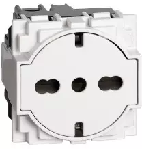Presa elettrica Living Now Trivalente Flat 16A colore bianco Bticino KW4140A16F