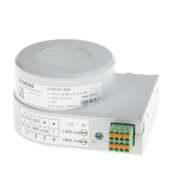 Trasformatore di corrente Tipo B, 35mm,10mA-10A Siemens 5SV87012KK