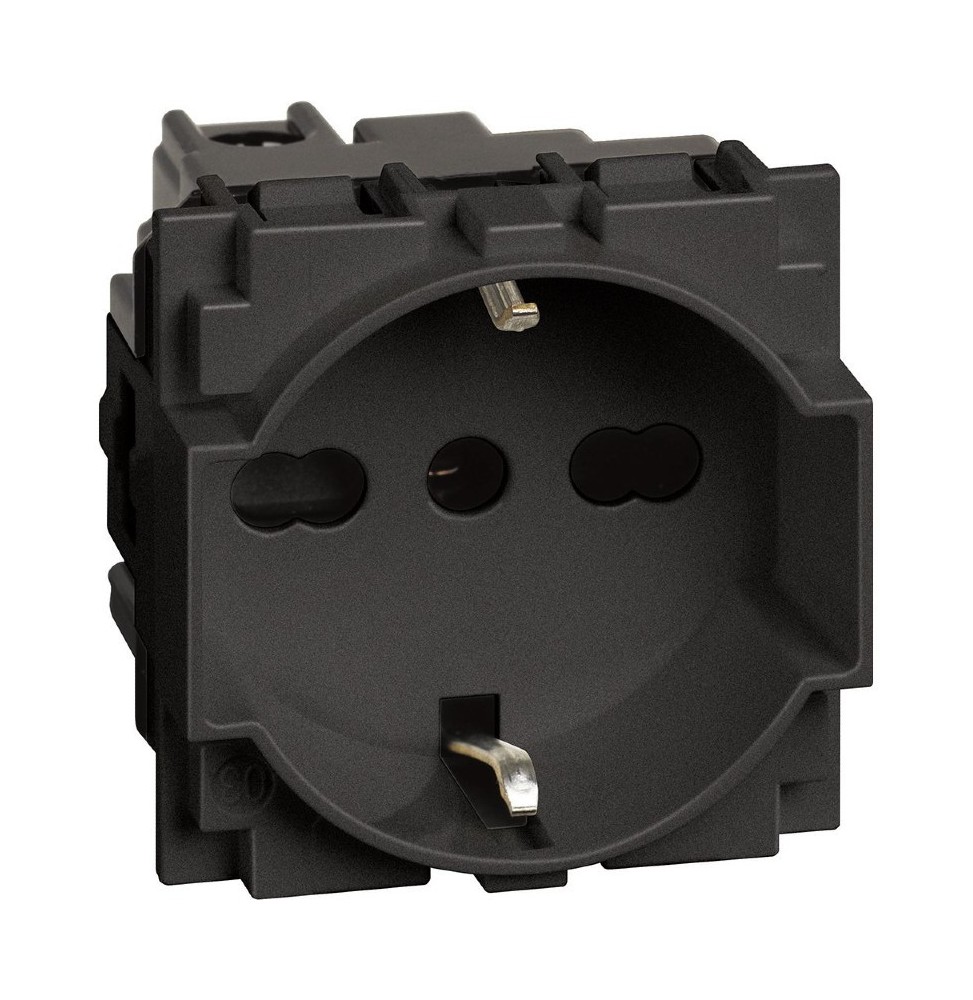 Presa elettrica Living Now Trivalente 16A colore nero Bticino KG4140A16