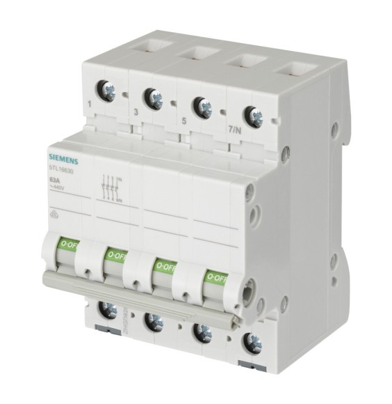 Sezionatore Quadripolare (3P+N)  100A ON OFF Siemens 5TL16910
