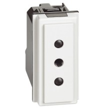 Presa elettrica Living Now 10 A attacco piccolo colore Bianco Bticino KW4113