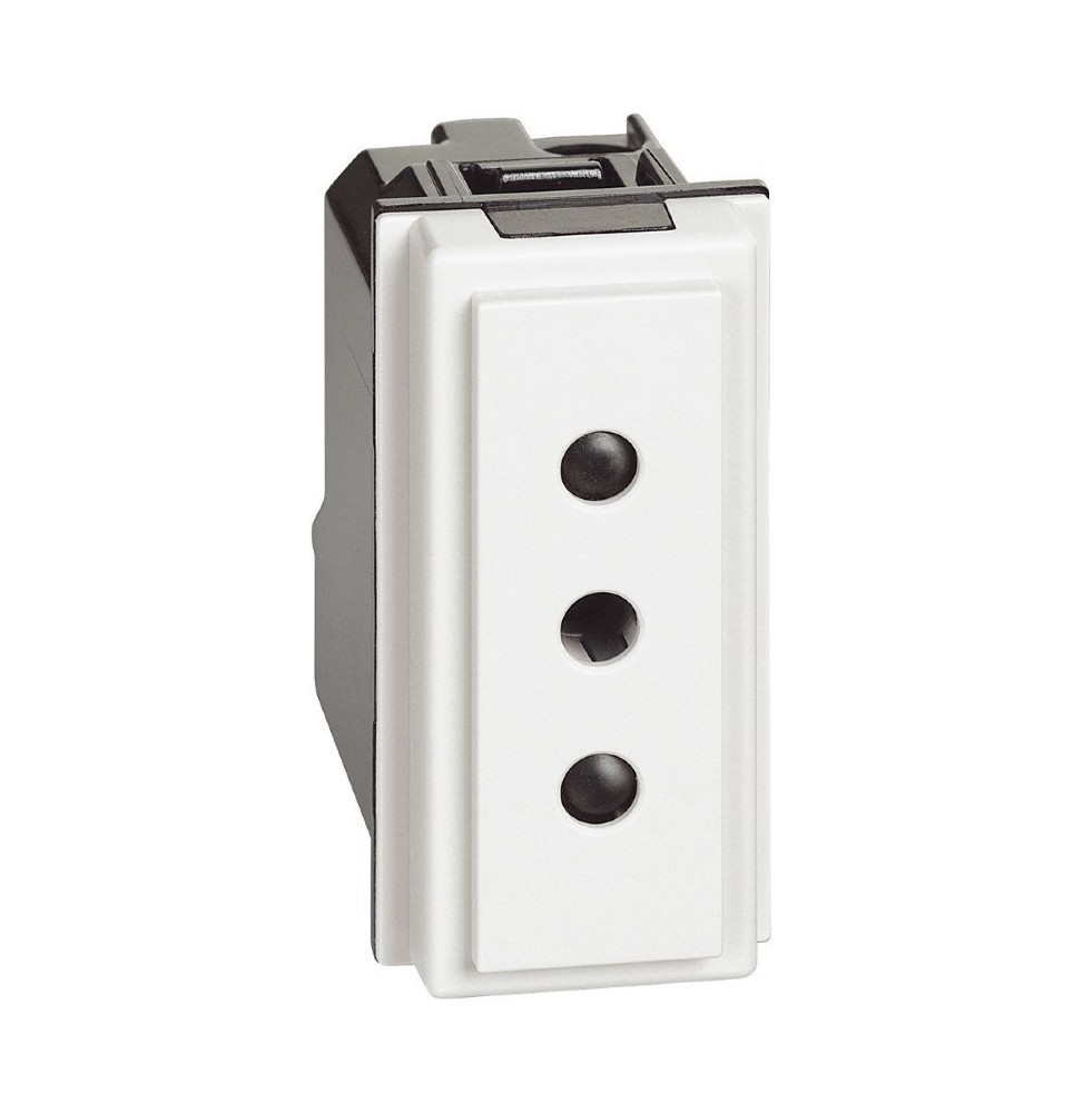 Presa elettrica Living Now 10 A attacco piccolo colore Bianco Bticino KW4113
