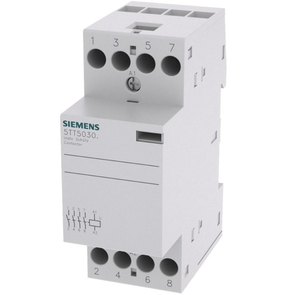 Contattore 4 poli NO Bobina 230V AC 25A Siemens 5TT58300