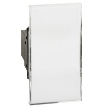 Pulsante Unipolare Living Now con targa portanome Bticino K4040