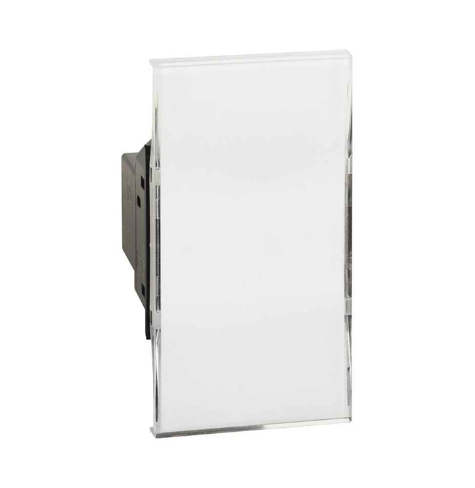 Pulsante Unipolare Living Now con targa portanome Bticino K4040