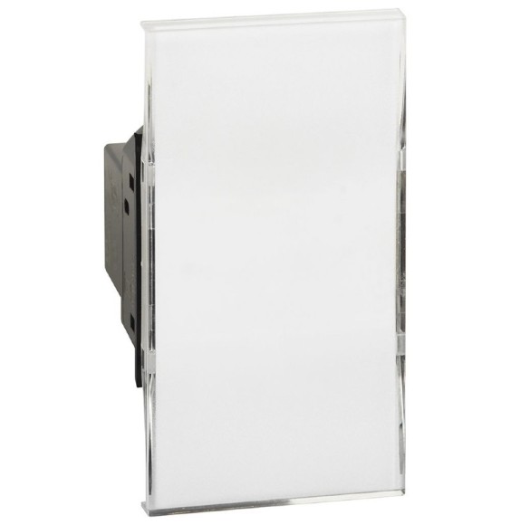 Pulsante Unipolare Living Now con targa portanome Bticino K4040