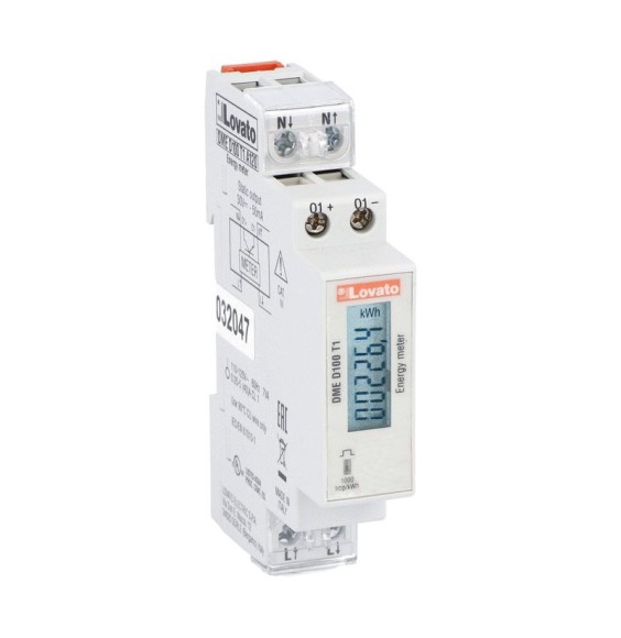 Contatore di energia monofase digitale con display LCD 40A Lovato DMED100T1