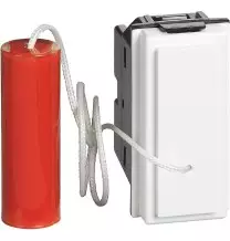 Pulsante a tirante Living Now Bticino Bianco KW4033