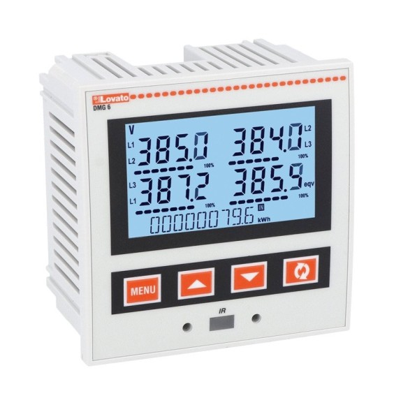 Multimetro da incasso display LCD retroilluminato porta Ethernet Lovato DMG620
