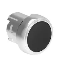 Pulsante ad impulso nero serie Platinum Foro 22 LPSB102
