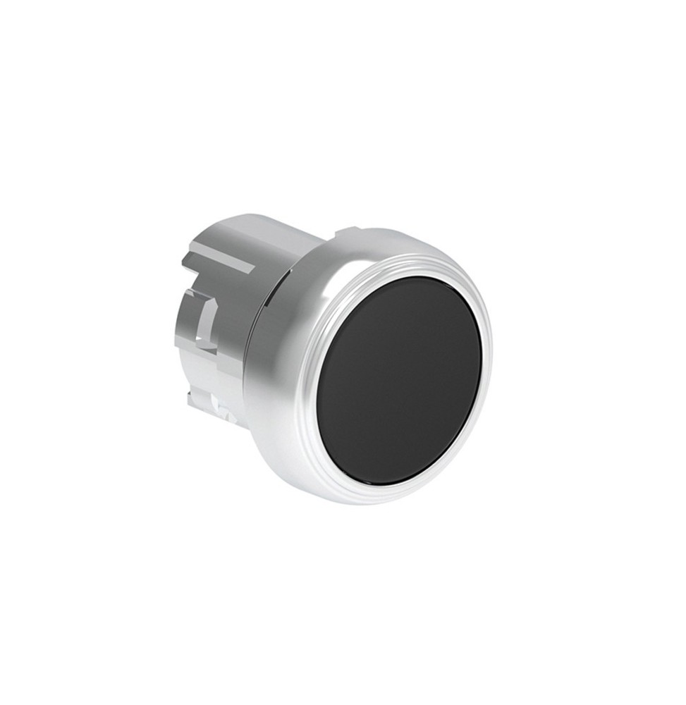Pulsante ad impulso nero serie Platinum Foro 22 LPSB102