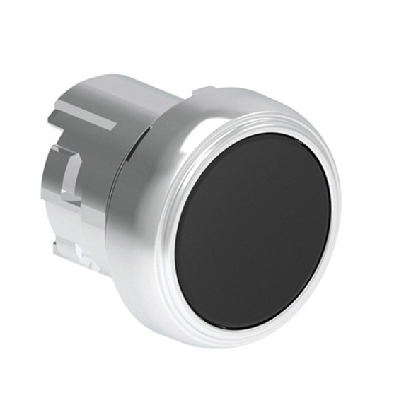 Pulsante ad impulso nero serie Platinum Foro 22 LPSB102