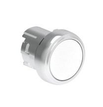 Pulsante ad impulso Bianco serie Platinum Foro 22 LPSB108