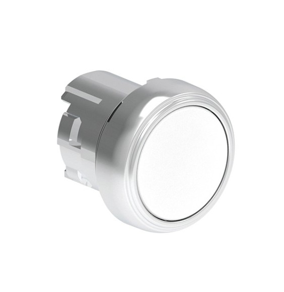 Pulsante ad impulso Bianco serie Platinum Foro 22 LPSB108