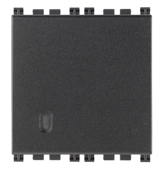 Interruttore Unipolare Vimar Arke' grigio 2 moduli illuminabile  19002.2