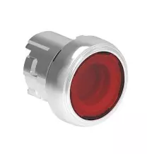 Pulsante ad impulso Rosso serie Platinum Foro 22 Illuminabile Lovato LPSBL104