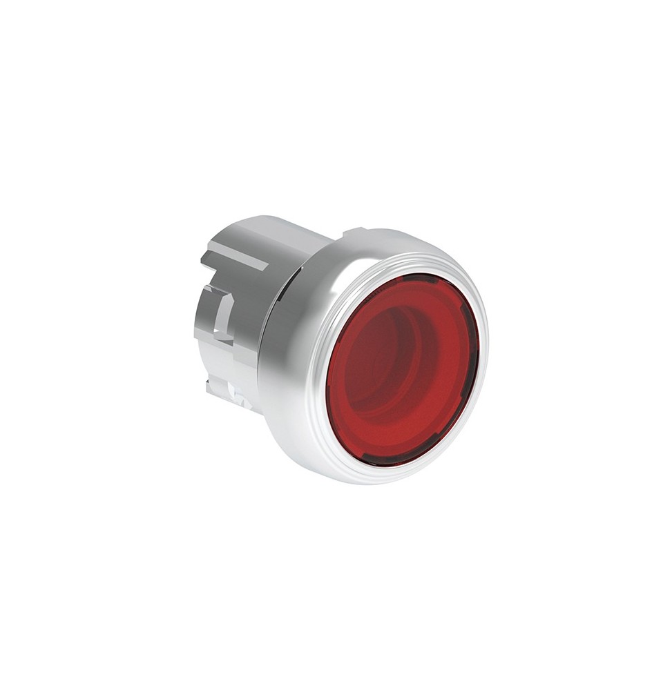 Pulsante ad impulso Rosso serie Platinum Foro 22 Illuminabile Lovato LPSBL104
