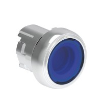 Pulsante ad impulso Blu serie Platinum Foro 22 Illuminabile Lovato LPSBL106