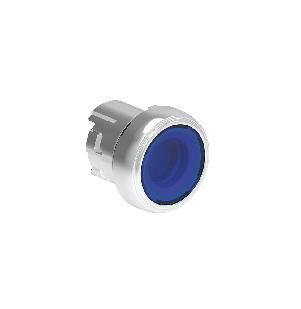 Pulsante ad impulso Blu serie Platinum Foro 22 Illuminabile Lovato LPSBL106