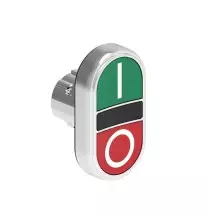 Doppio Pulsante Serie Platinum verde e rosso Lovato LPSB7123