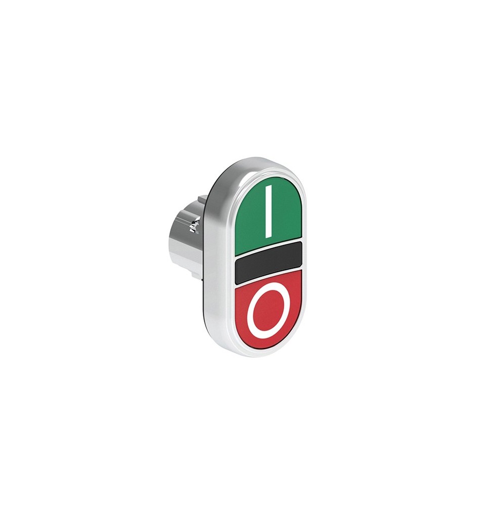 Doppio Pulsante Serie Platinum verde e rosso Lovato LPSB7123