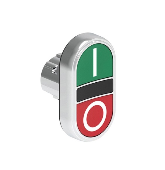 Doppio Pulsante Serie Platinum verde e rosso Lovato LPSB7123
