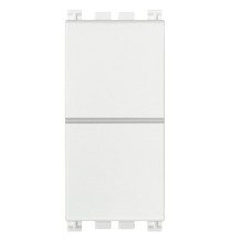 Doppio pulsante non illuminabile 10A Vimar Arke' Bianco 19066.B