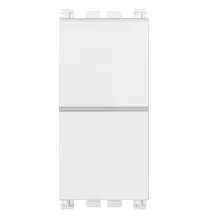 Doppio pulsante non illuminabile 10A Vimar Arke' Bianco 19066.B