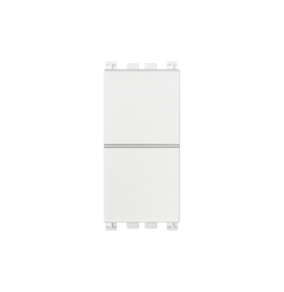 Doppio pulsante non illuminabile 10A Vimar Arke' Bianco 19066.B