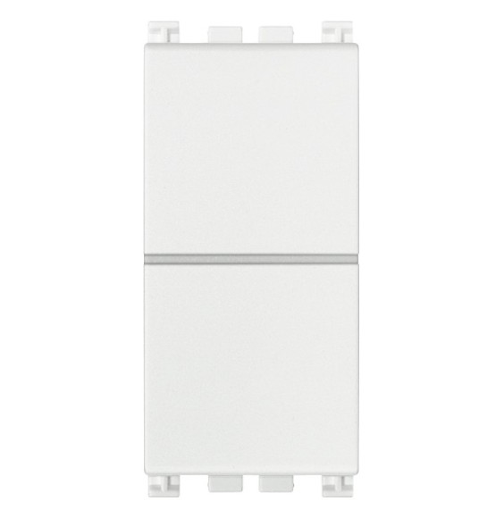 Doppio pulsante non illuminabile 10A Vimar Arke' Bianco 19066.B