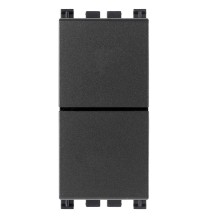 Doppio pulsante non illuminabile 10A Vimar Arke' Grigio 19066