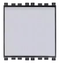 Pulsante portanome illuminabile  Vimar Arke' Grigio 2 moduli 19050