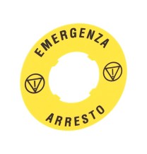 Etichetta in plastica per pulsante a fungo  Diametro 60 Loavto LPXAU114