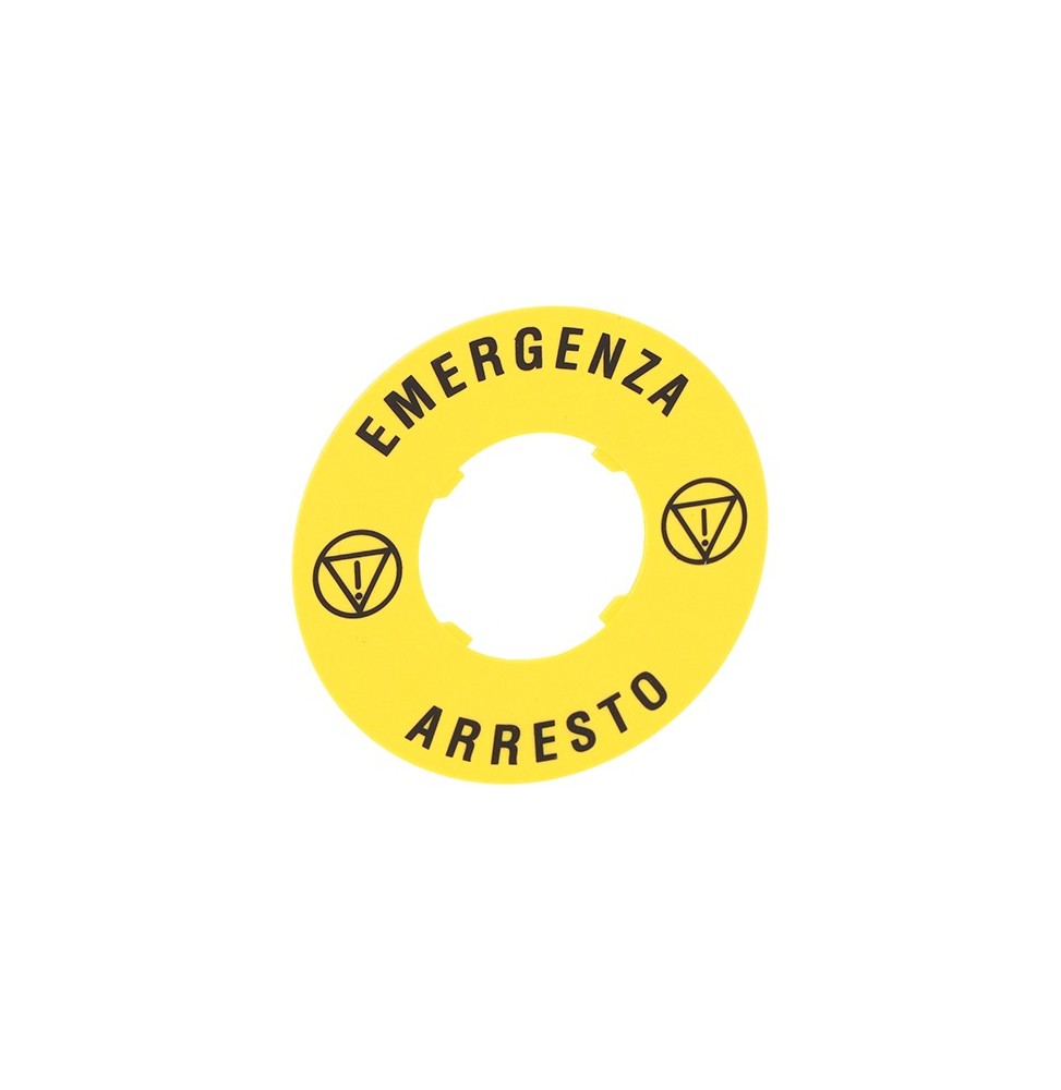 Etichetta in plastica per pulsante a fungo  Diametro 60 Loavto LPXAU114