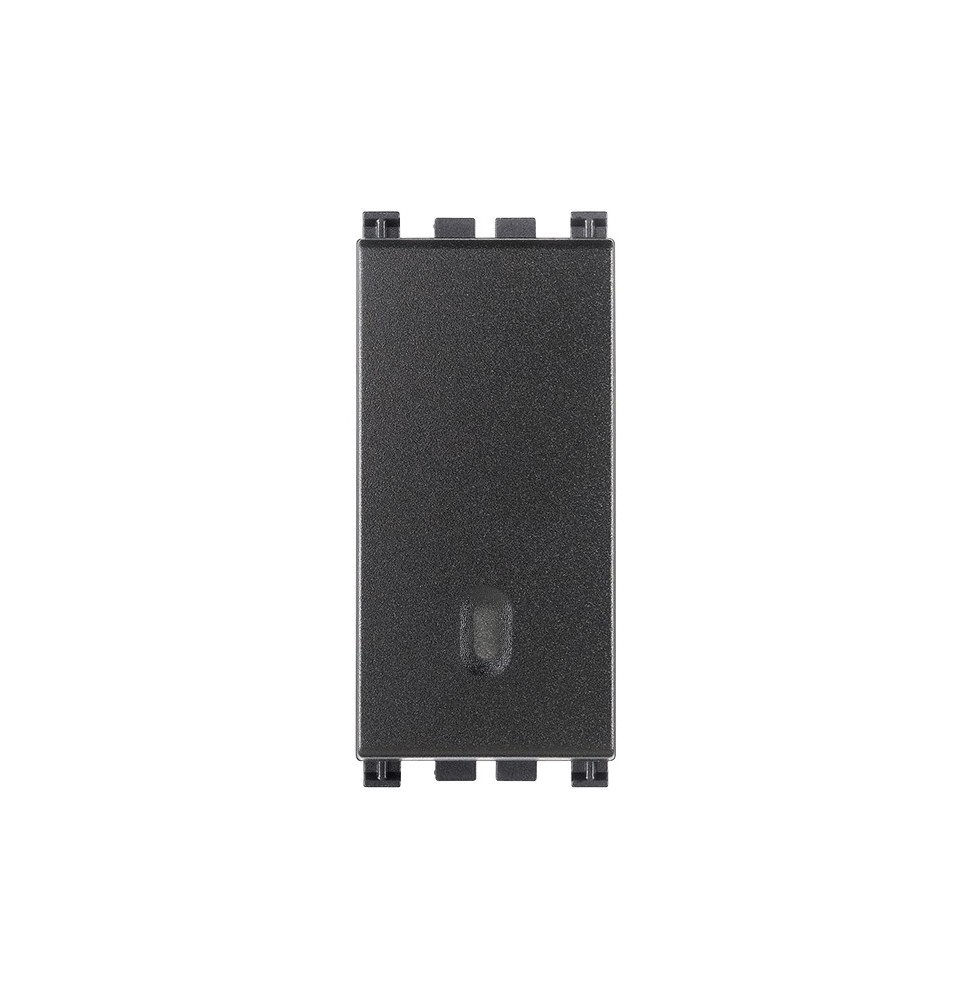 Pulsante Unipolare 10A Vimar Arke' illuminabile Grigio 19008
