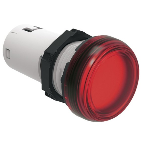 Spia da incasso a led Rossa Luce fissa 24V ACDC foro 22 Lovato LPMLB4